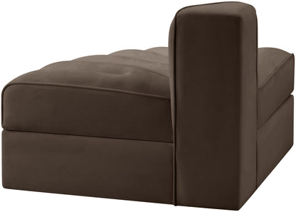 Rummi - Velvet Performance Fabric Upholstered Modular Chair