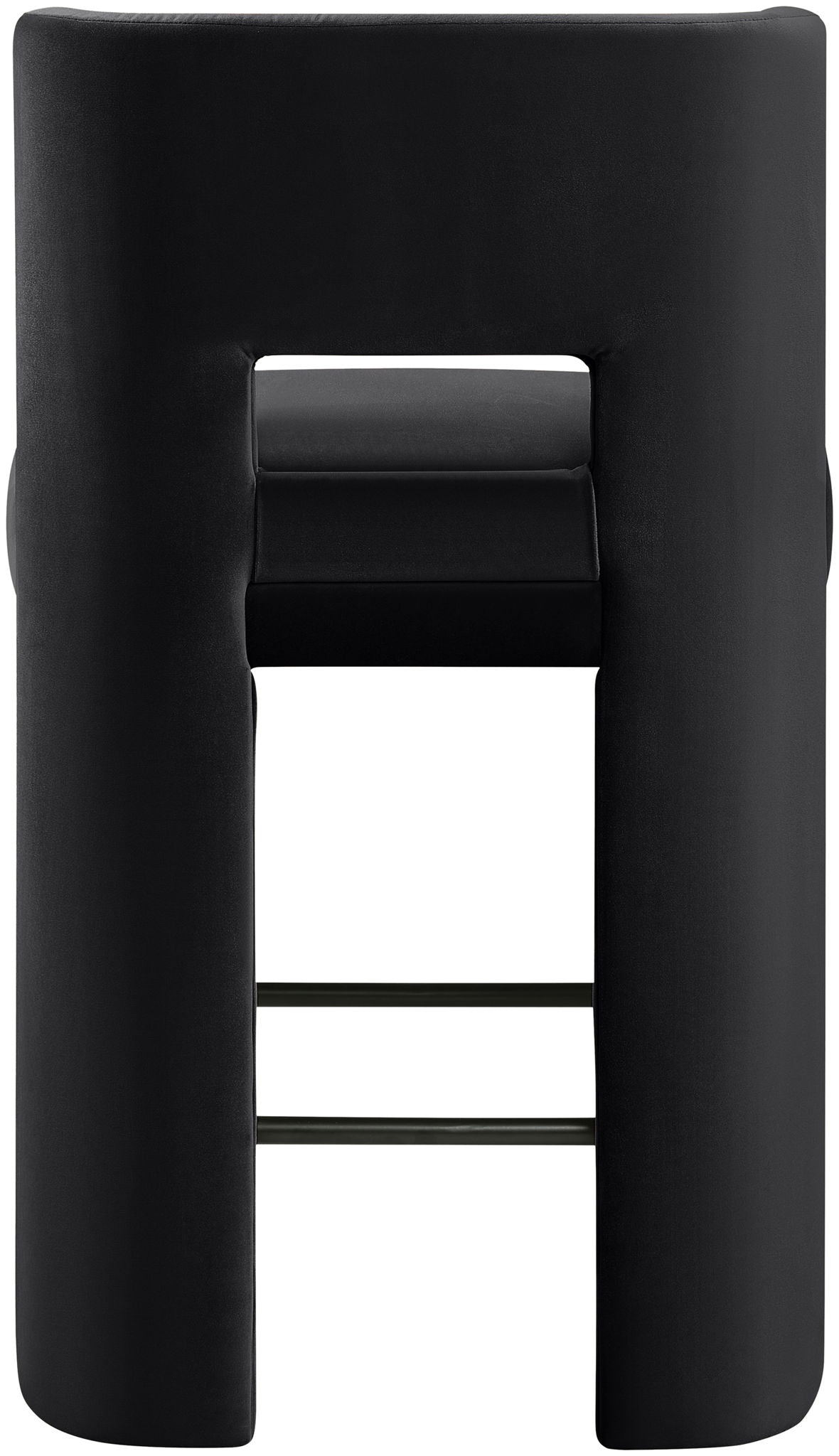 Zuno - Velvet Performance Fabric Upholstered Counter Stool (Set of 2)