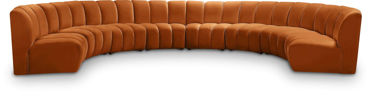 Infinity - 8 Piece Velvet Modular Sectional