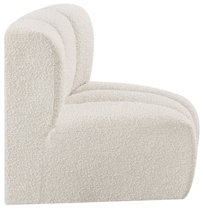 Arc - Boucle Fabric Curved Corner Chair
