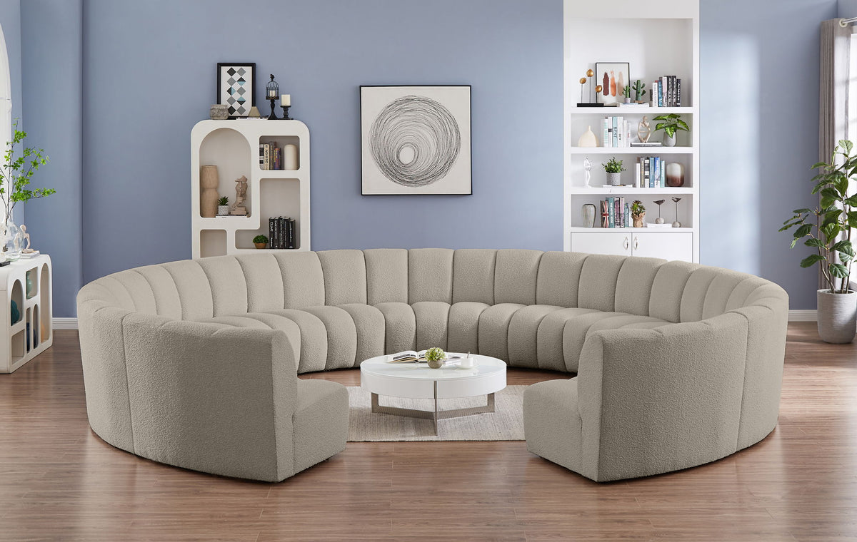 Infinity - 11 Piece Boucle Modular Sectional