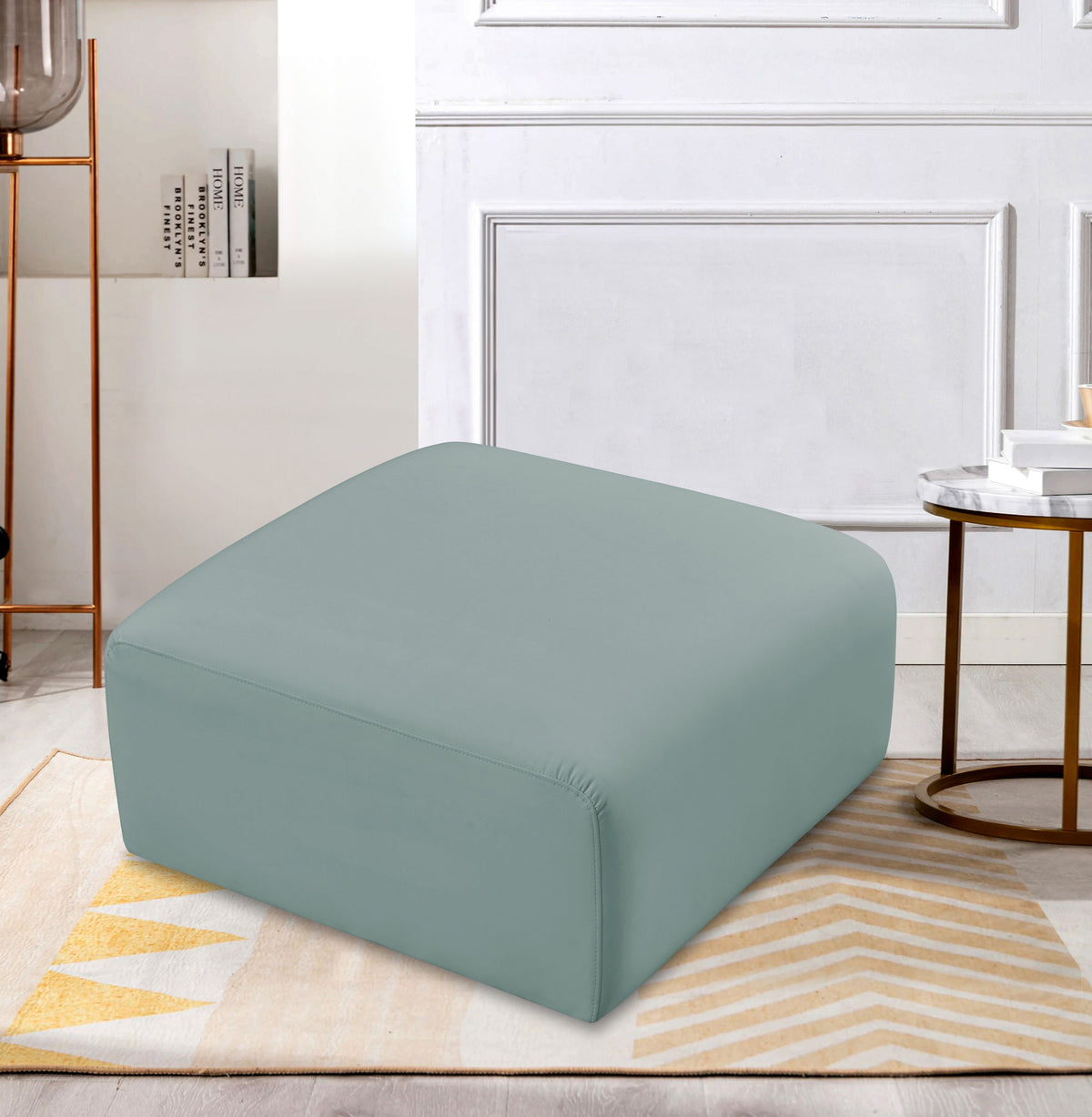 Arc - Faux Leather Ottoman