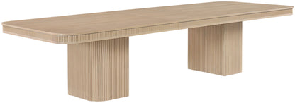 Mohari - Solid Wood And Oak Veneer 112" / 160" Dining Table