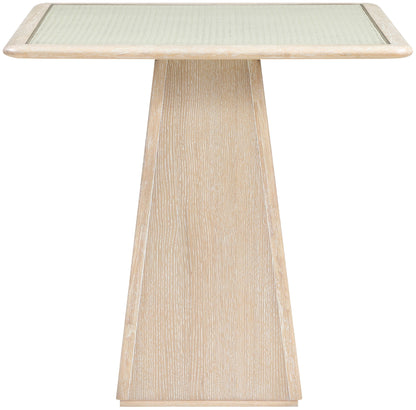 Atrium - Glass Top And Wood Base Dining Table