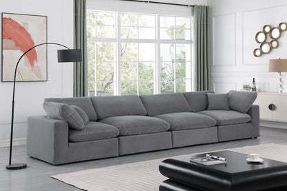 Comfy - Velvet Modular Sofa 4 Seats