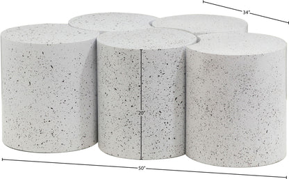 Dimple - 5 Piece Modular Coffee Table - Terazzo Finish