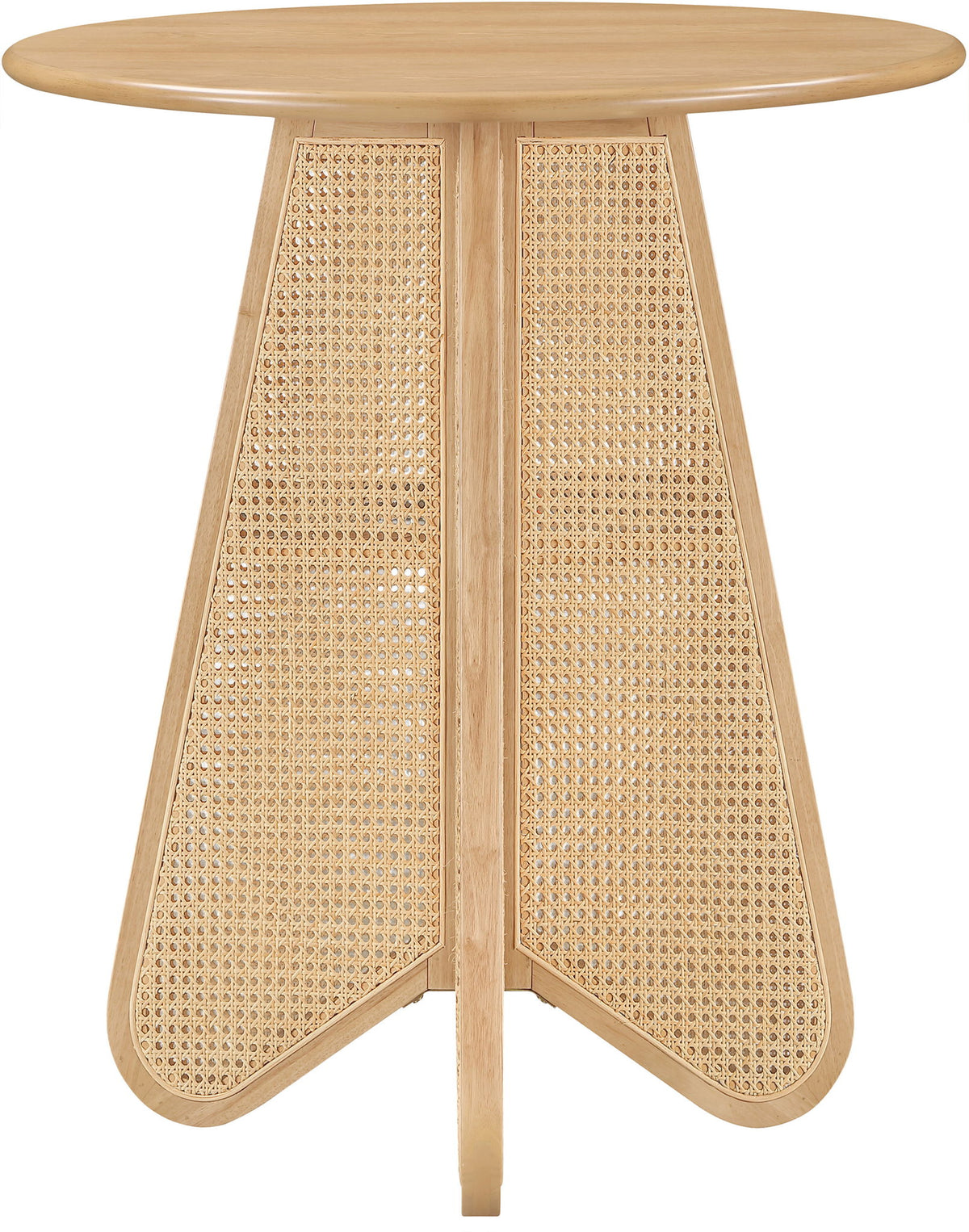 Butterfly - Solid Wood And Natural Cane Table With Natural Top