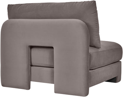 Hammond - Velvet Performance Fabric Upholstered Armless Chair