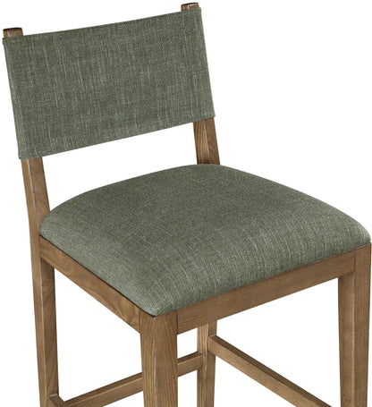Avon - Linen Textured Performance Fabric Counter Stool