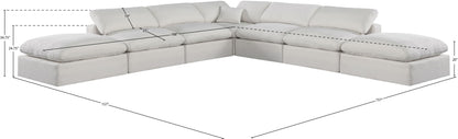 Comfy - 7 Piece Linen Modular Corner Sectional