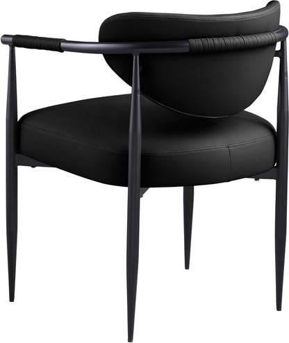 Virella - faux Leather Upholstered Dining Chair (Set of 2) - Black Base