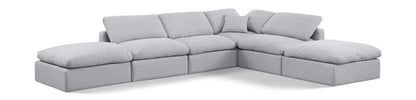 Indulge - Linen 6 Piece Modular Armless Sectional