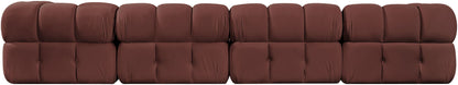 Orin - Fabric Velvet 4 Piece Modular Sofa