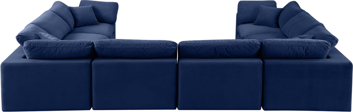 Comfy - 8 Piece Velvet Modular Sectional