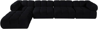 Orin - Fabric Velvet 5 Piece Modular Sectional