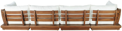 Mirella - 6 Piece Water Resistant Fabric Upholstered Outdoor Patio Modular Sectional