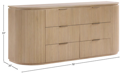Astrid - Solid Wood And Oak Veneer Dresser