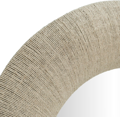 Meadow - Round Jute Rope Framed Mirror