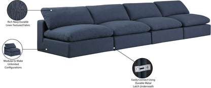 Comfy - Linen Modular Armless Sofa 4 Seats