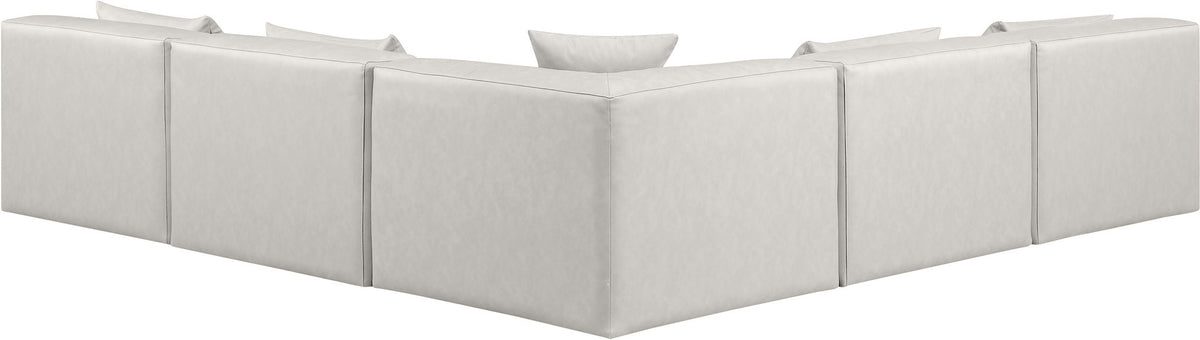 Cube - 5 Piece Modular Corner Armless Sectional