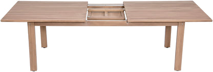 Newport - Acacia Wood 86.75" / 108" Outdoor Patio Dining Table - Natural
