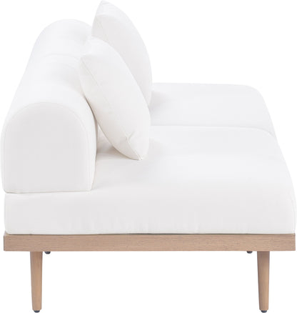 Laguna - 2 Piece Resilient Water Resistant Fabric 71" Outdoor Patio Armless Modular Loveseat