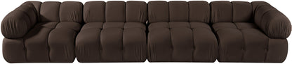 Orin - Fabric Velvet 4 Piece Modular Sofa