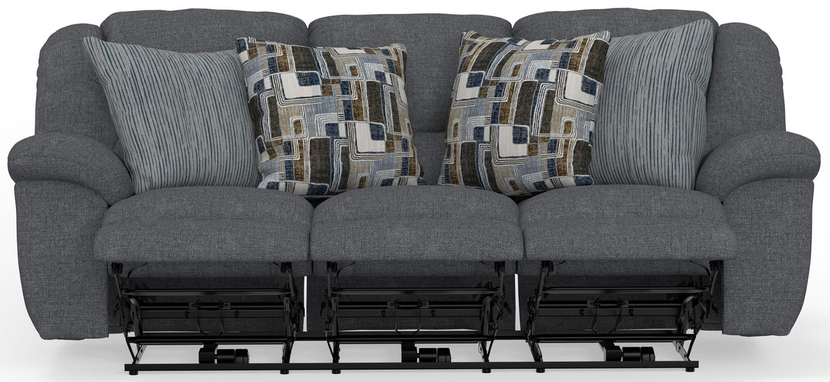 Trifecta - Sofa With 3 Recliners and Drop Down Table