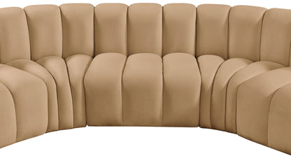 Arc - Velvet Modular U-Shaped Sectional