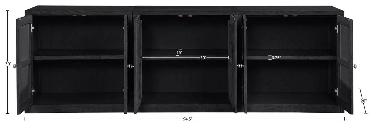 Vero - Solid Wood And Oak Venee Sideboard/Buffet