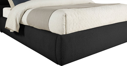 Adam - Boucle Fabric Bed With 89" Headboard