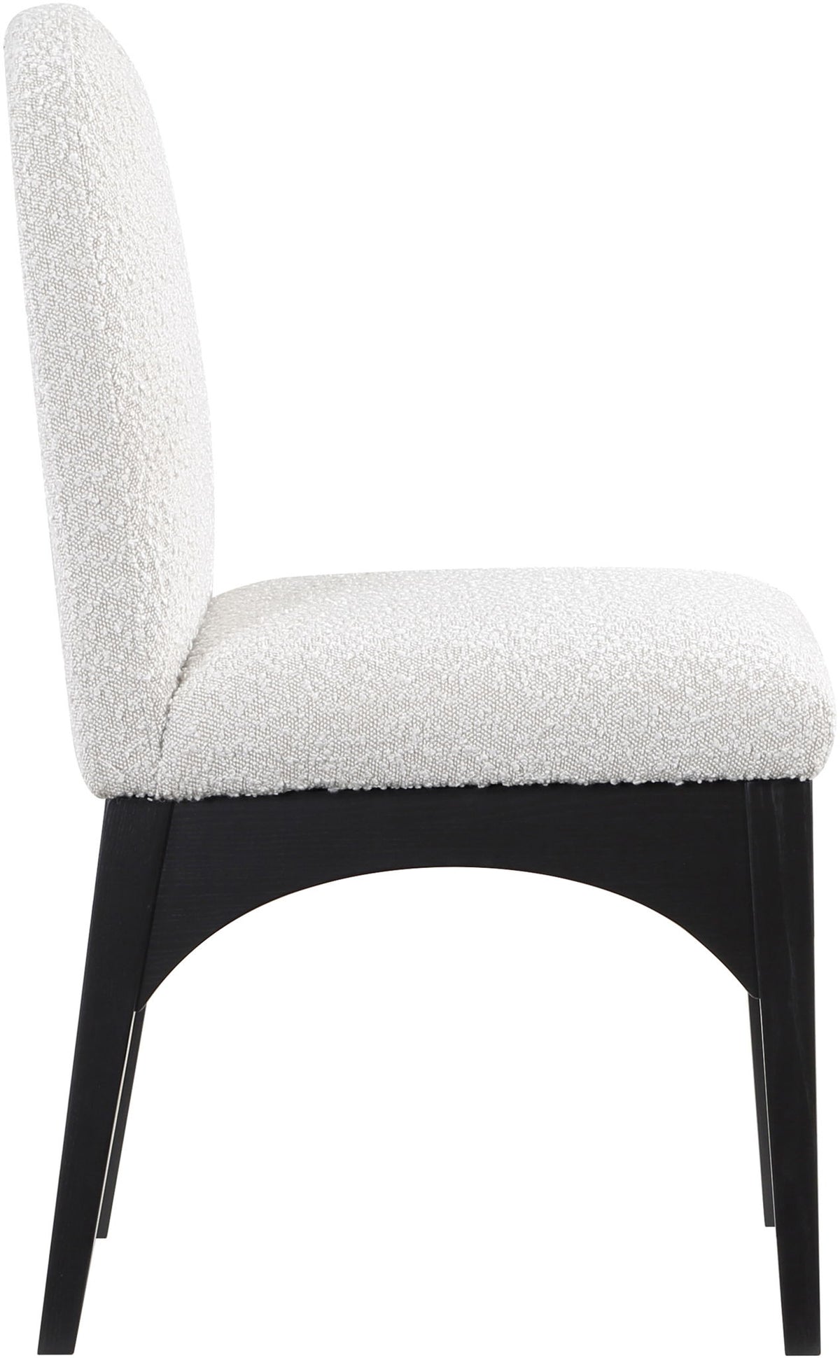 Waldorf - Boucle Dining Side Chair With Black Legs