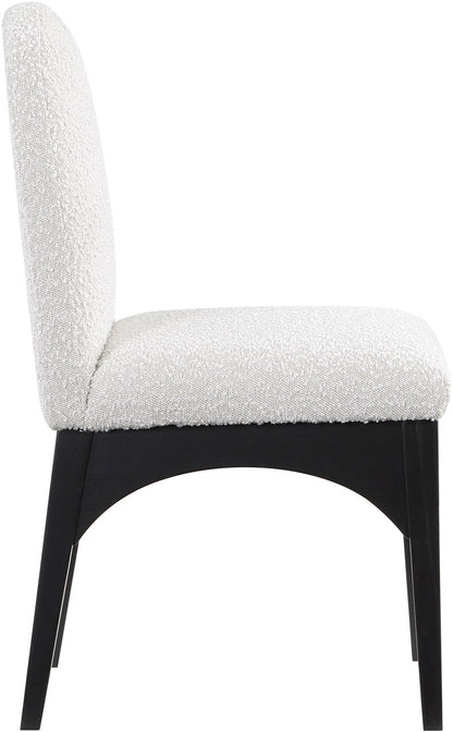 Waldorf - Boucle Dining Side Chair With Black Legs