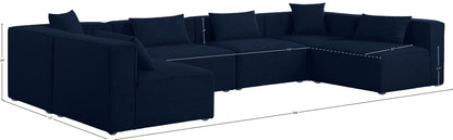 Cube - Linen 6 Piece Modular Armless Sectional