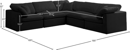 Plush - 5 Piece Modular Sectional