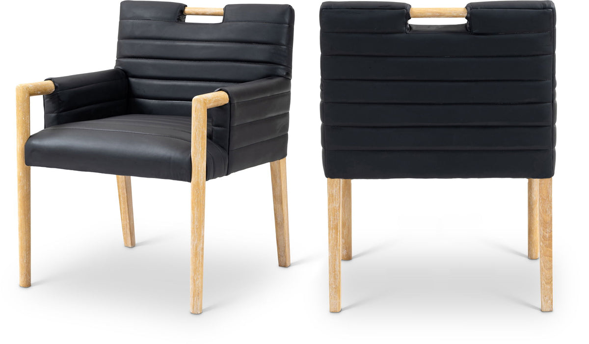 Aimee - Dining Arm Chair - Light Brown Legs