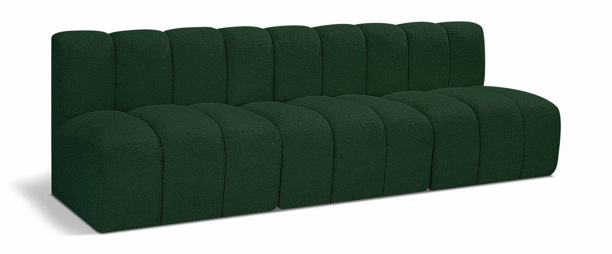 Arc - Boucle Fabric 3 Seats Modular Sofa