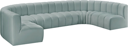 Arc - Faux Leather Modular U-Shaped Sectional