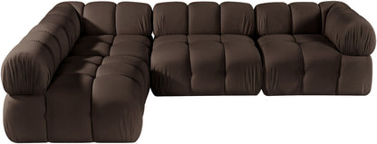 Orin - Fabric Velvet 4 Piece Modular Sectional