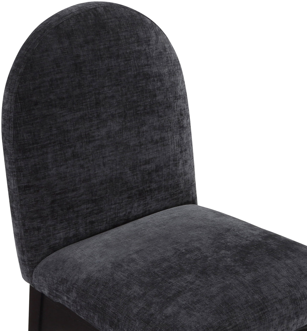 Waldorf - Chenille Dining Side Chair With Black Legs