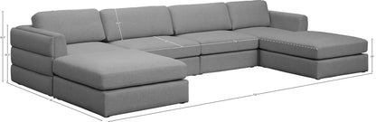 Beckham - 6 Piece Double Chaise Modular Sectional