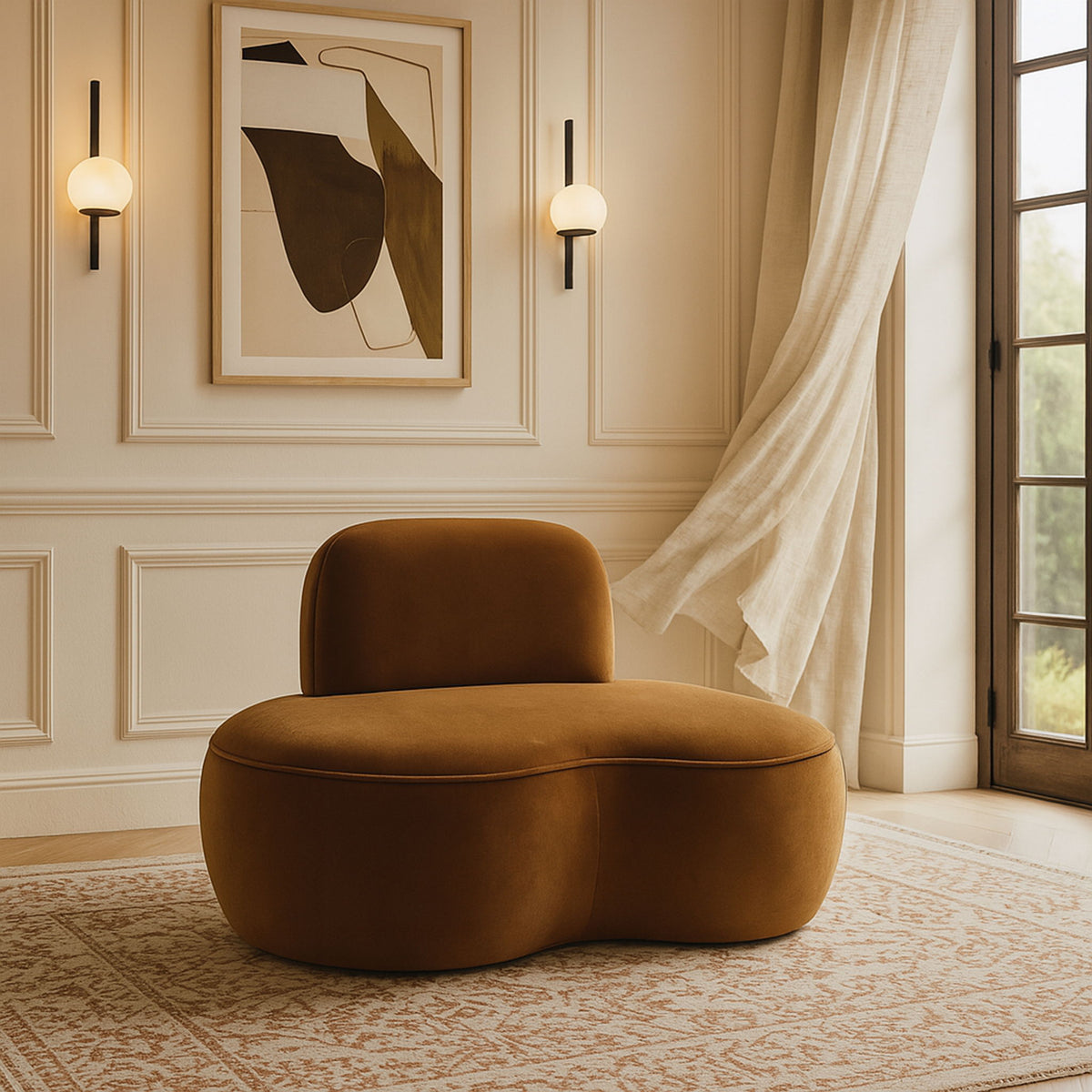 Swerve - Velvet Upholstered Chair