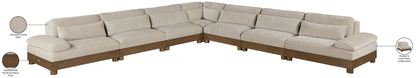 Turin - Chenille Fabric Upholstered Modular Sectional - Taupe