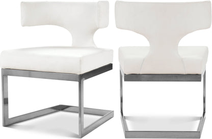 Alexandra - Dining Chair with Chrome Legs