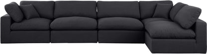 Comfy - 5 Piece Linen Modular Sectional