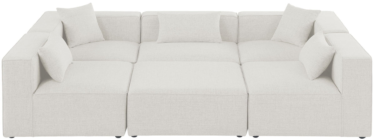 Cube - Linen 6 Piece Modular Sectional