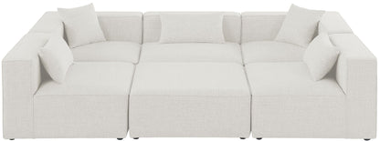 Cube - Linen 6 Piece Modular Sectional