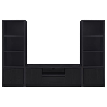 Winfield 3-piece Entertainment Center 60-inch TV Stand Black