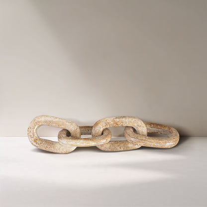 Lynx - Travertine Decorative Chain Links - Natural