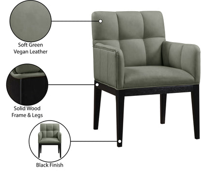 Adrian - Dining Arm Chair (Set of 2) - Black Legs